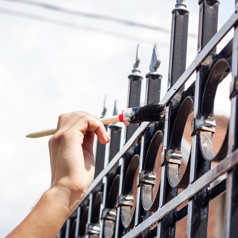 peinture ornement metal